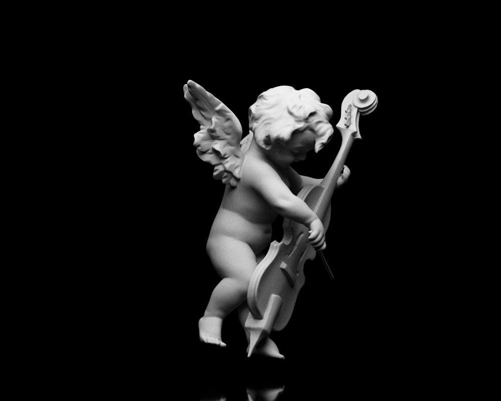 001517 Heavenly Melodies Angel Playing Violin 3dp 3D print model_28