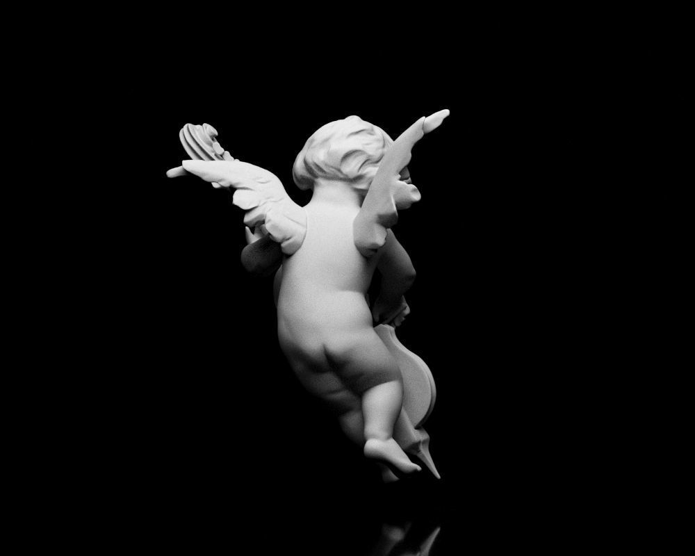 001517 Heavenly Melodies Angel Playing Violin 3dp 3D print model_30