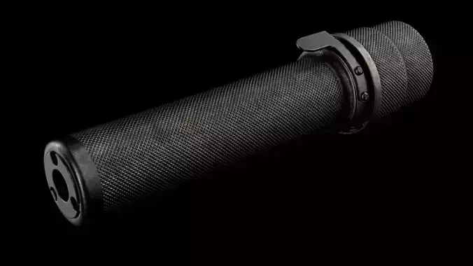 AK PBS-01 Silencer Suppressor Kalashnikov Assault Rifle Low-poly 3D model