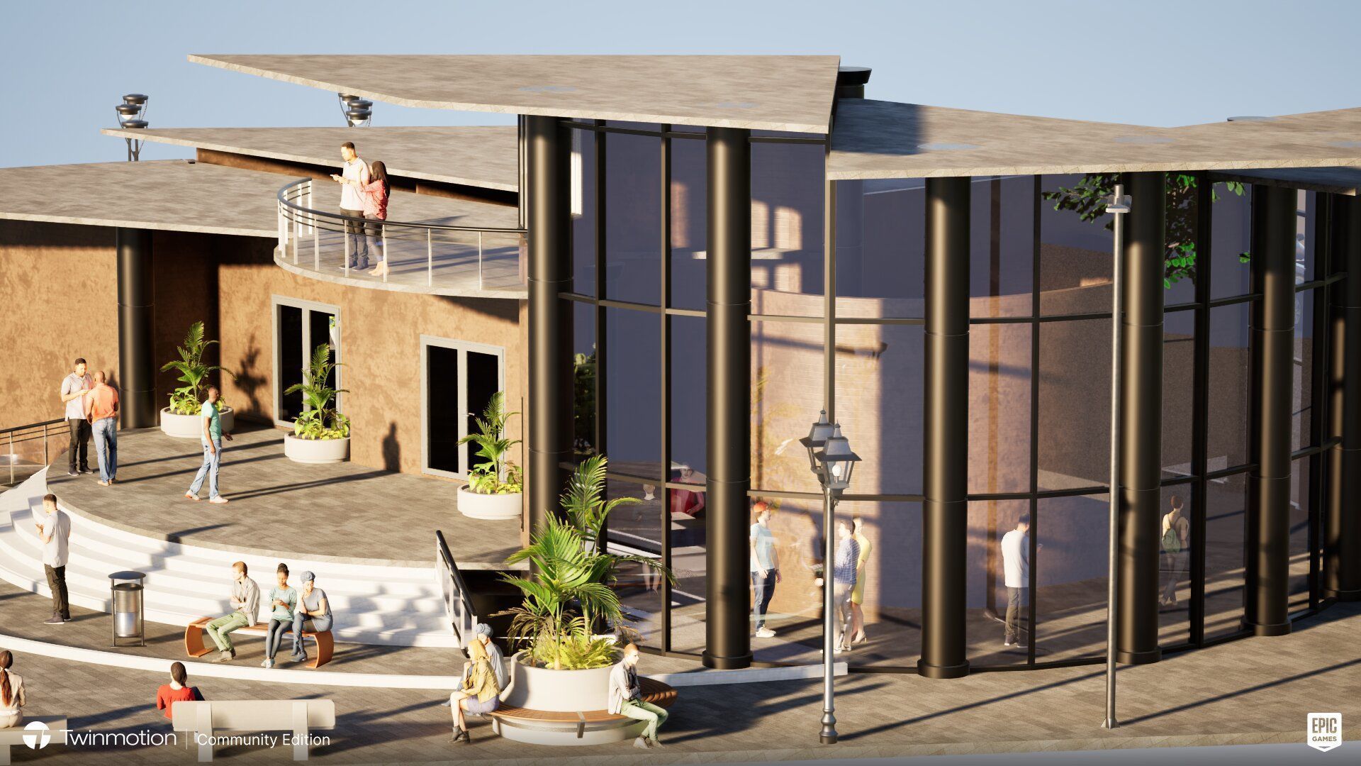 Exterior Museum 3D model_4