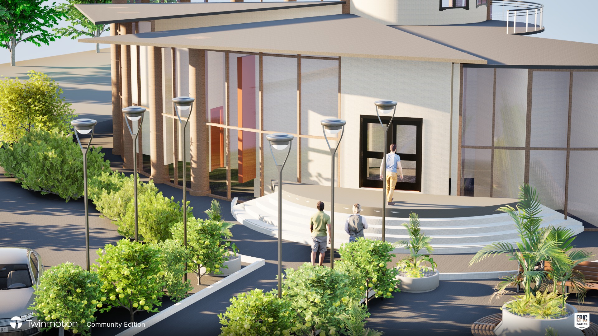 Exterior Museum 3D model_1