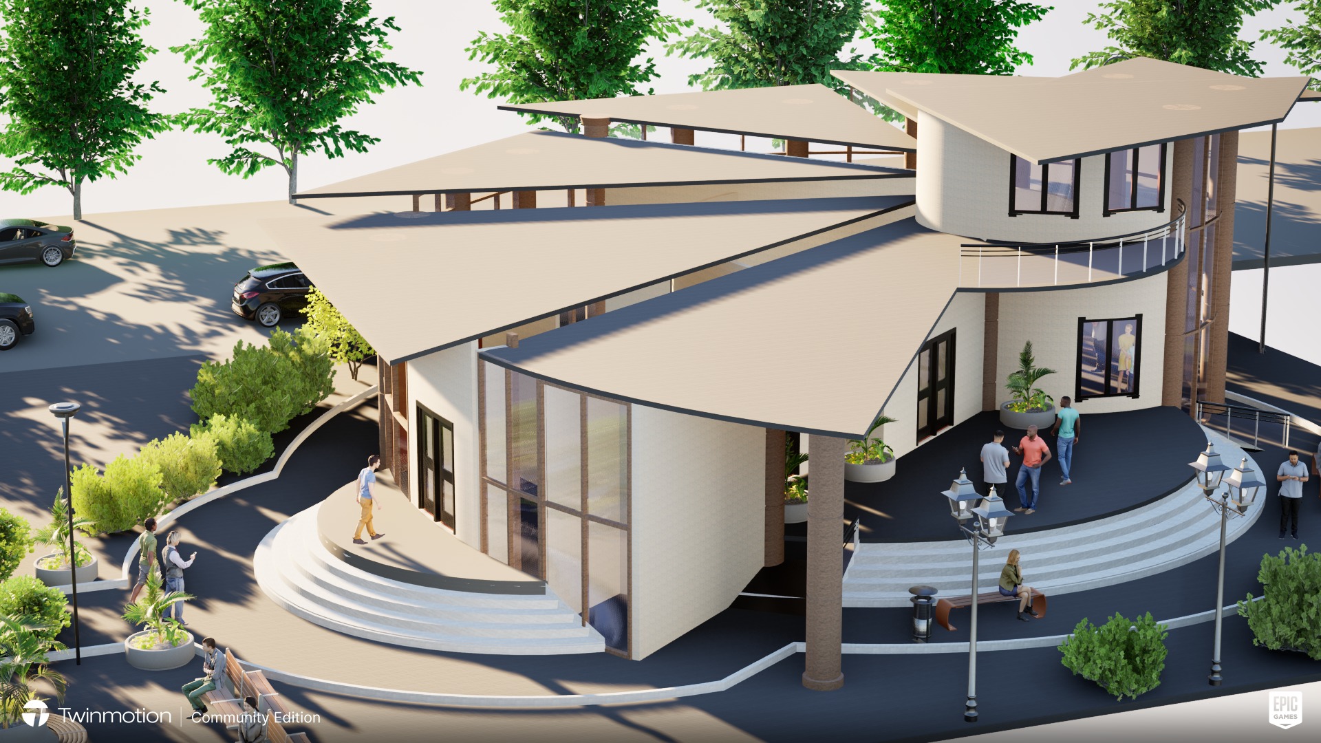 Exterior Museum 3D model_6