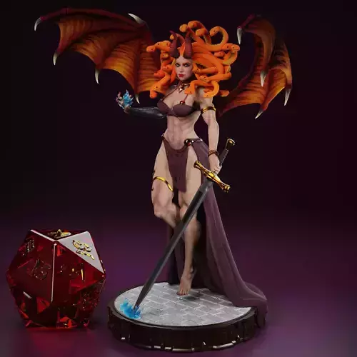 Succubus Medusa - Tabletop game miniature