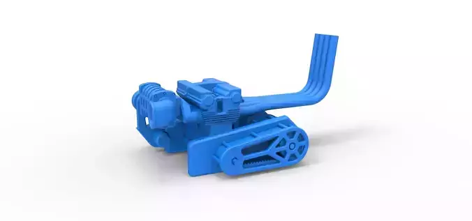 Engine of Top fuel dragster motorcycle Scale 1 to 25