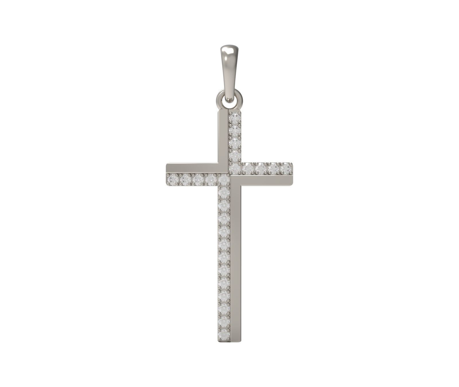 Pendant Cross 3D model_10
