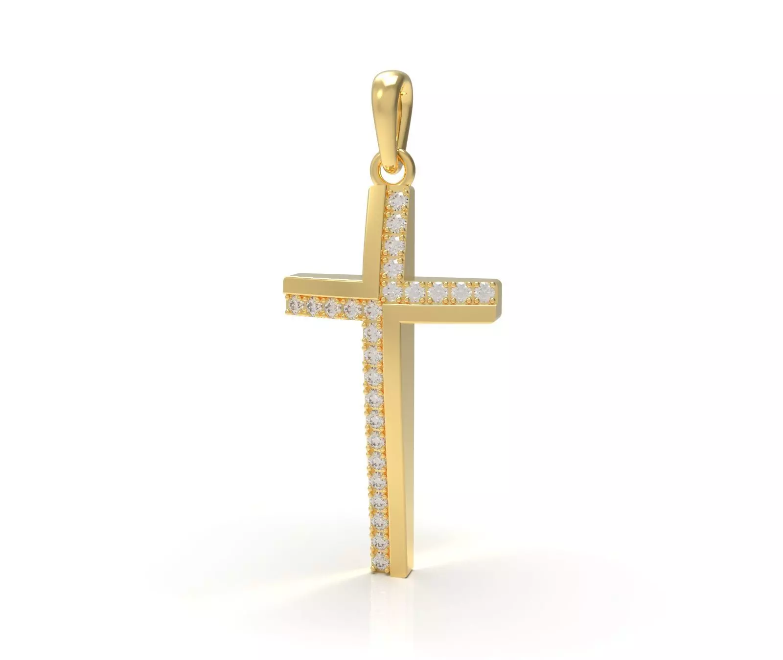 Pendant Cross 3D model_0
