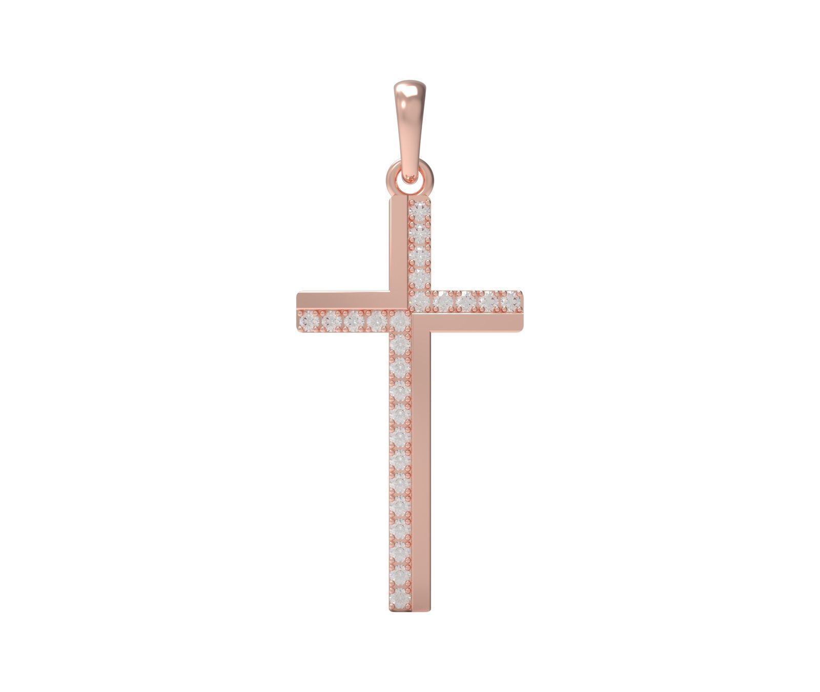 Pendant Cross 3D model_8