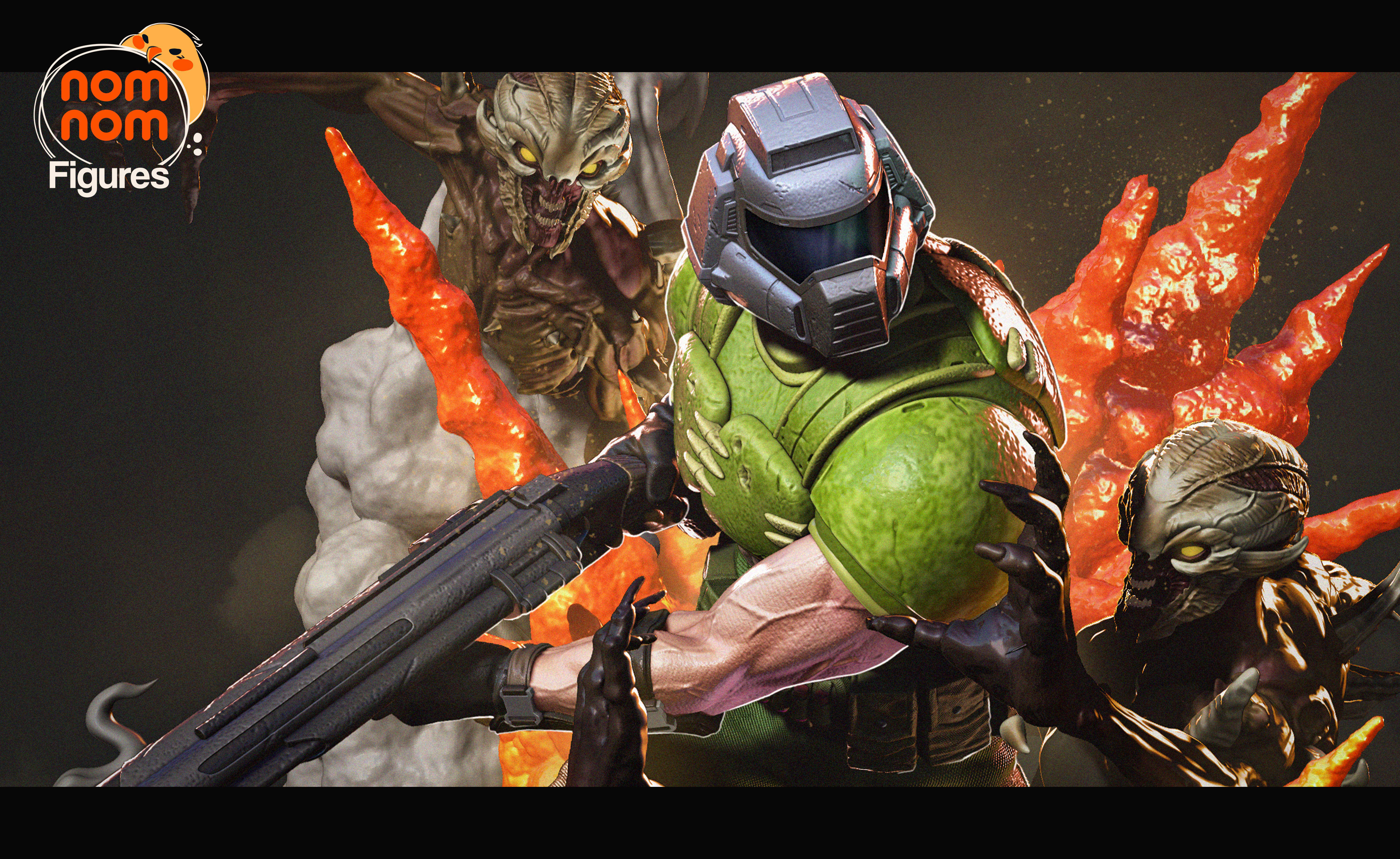 Doom Guy - Doom 3D print model_1