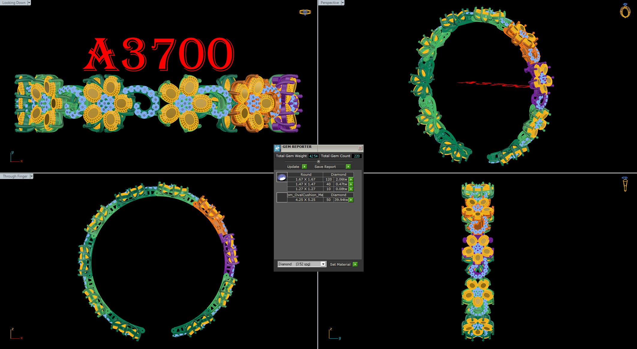 bangle bracelet 10 model  3D print model_4