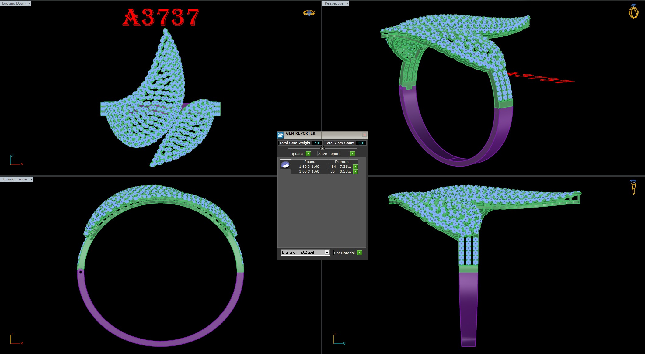 bangle bracelet 10 model  3D print model_9