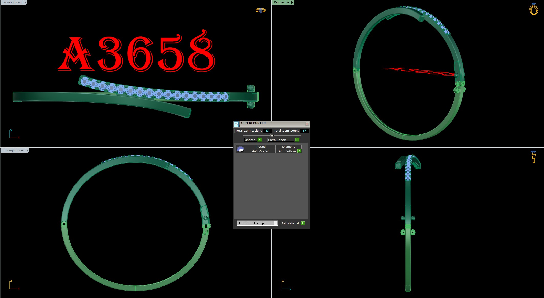 bangle bracelet 10 model  3D print model_2