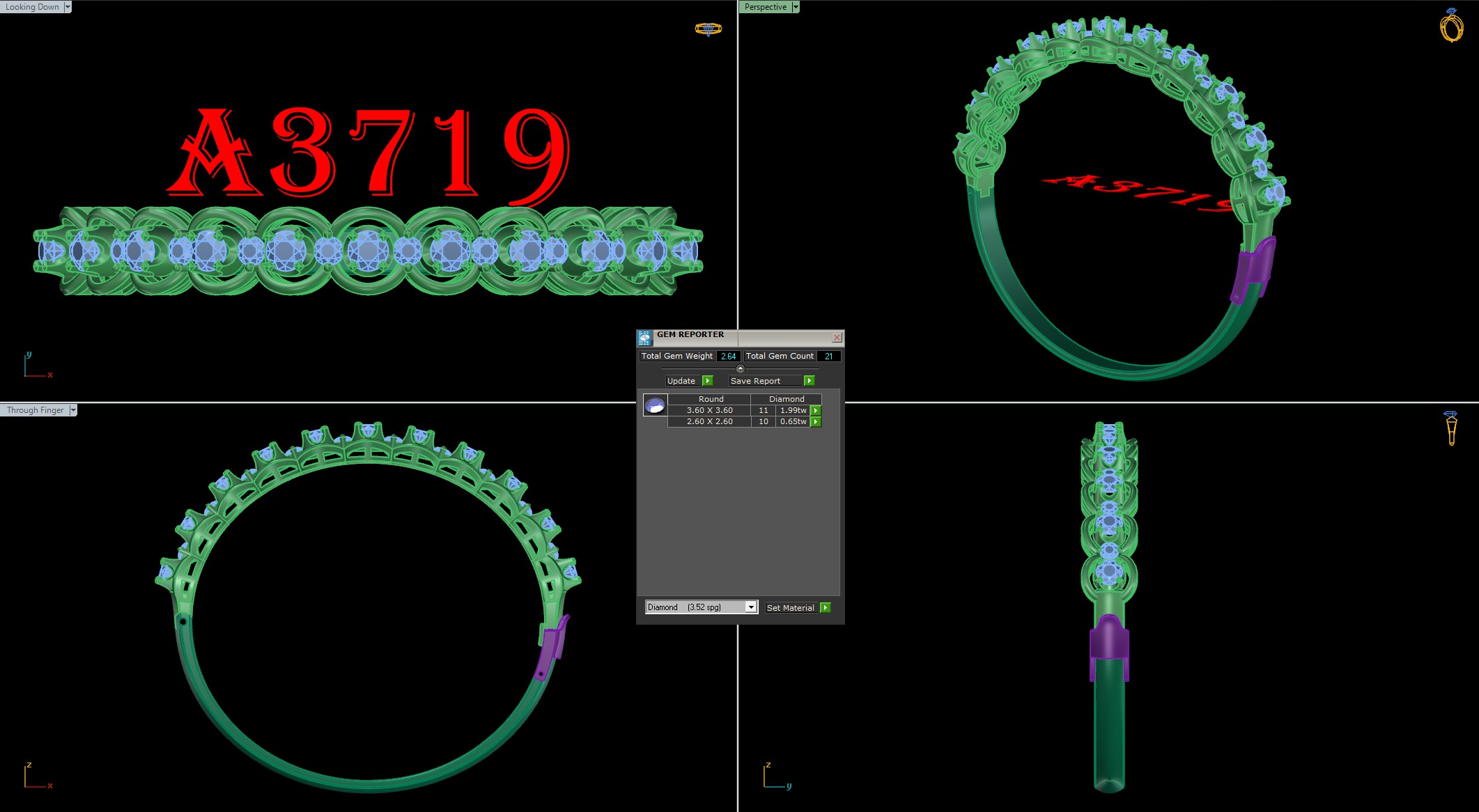 bangle bracelet 10 model  3D print model_7