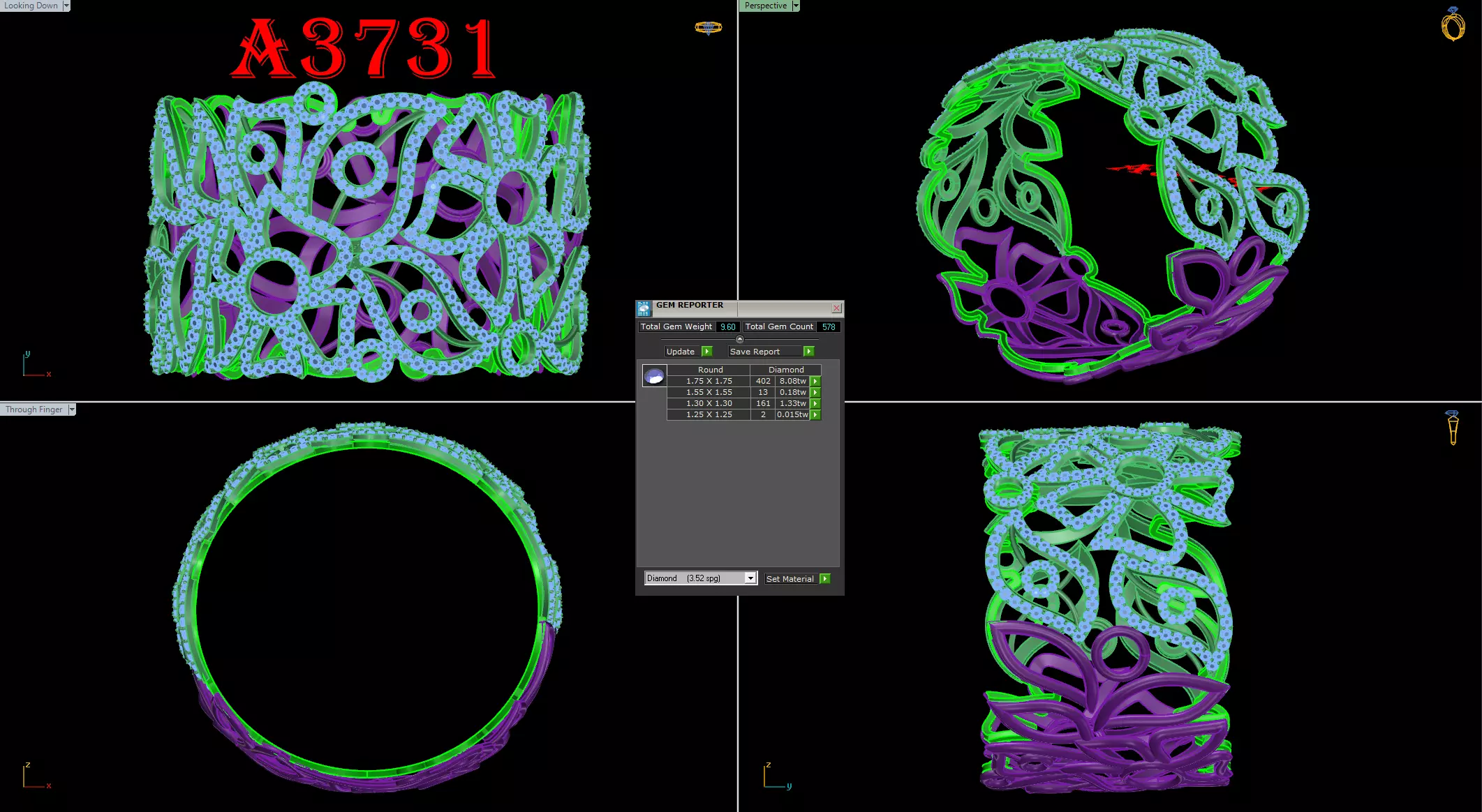 bangle bracelet 10 model  3D print model_0