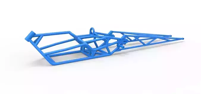 Frame of Top fuel dragster motorcycle Scale 1 to 25
