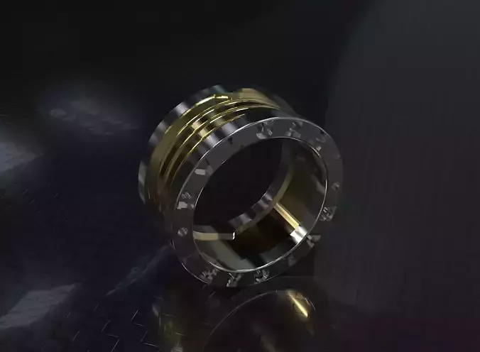 Ring BVLGARI 3D model 3D print model