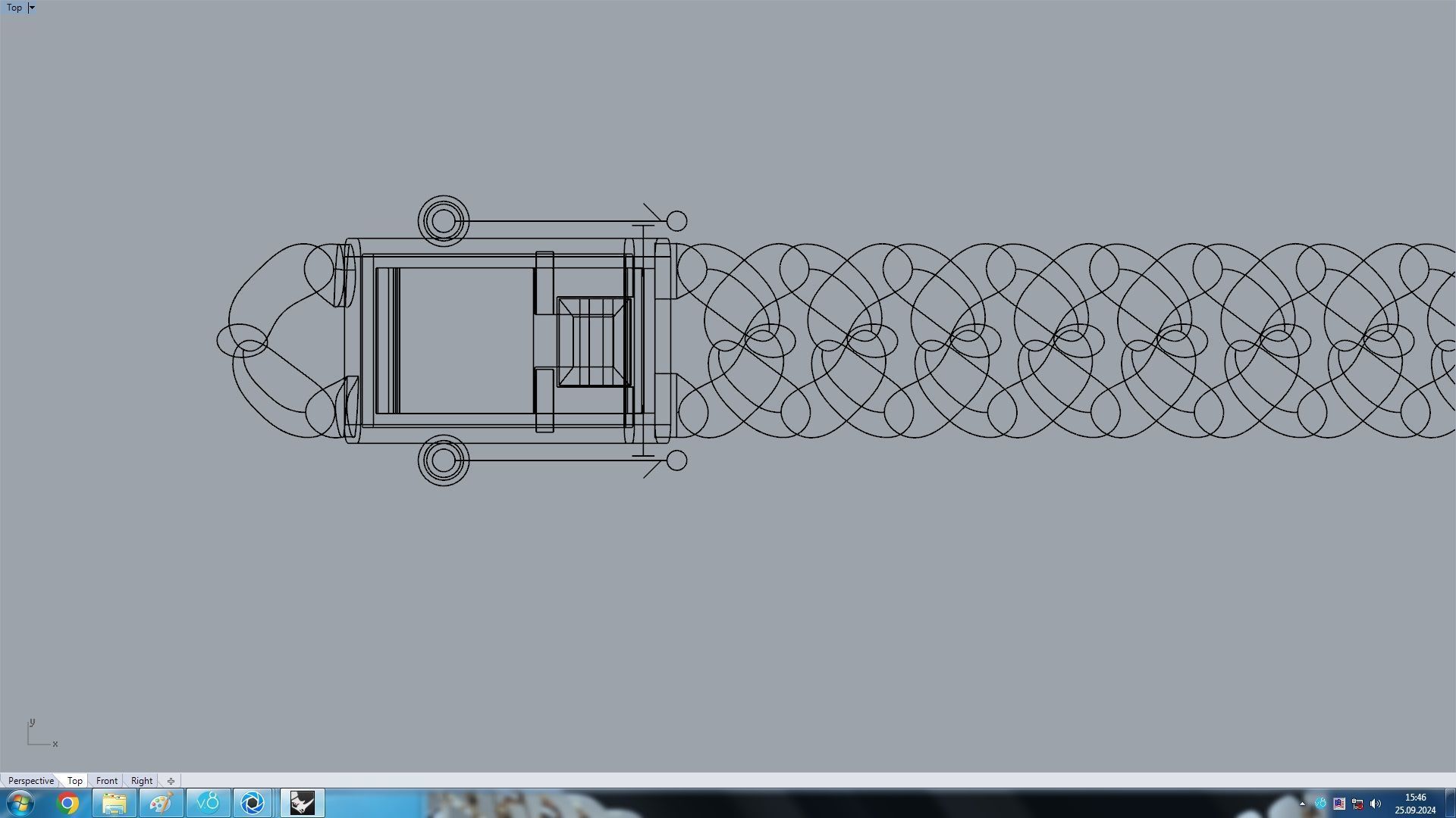 Miami Cuban link Chain Link Bracelet 7mm 3D print model_10