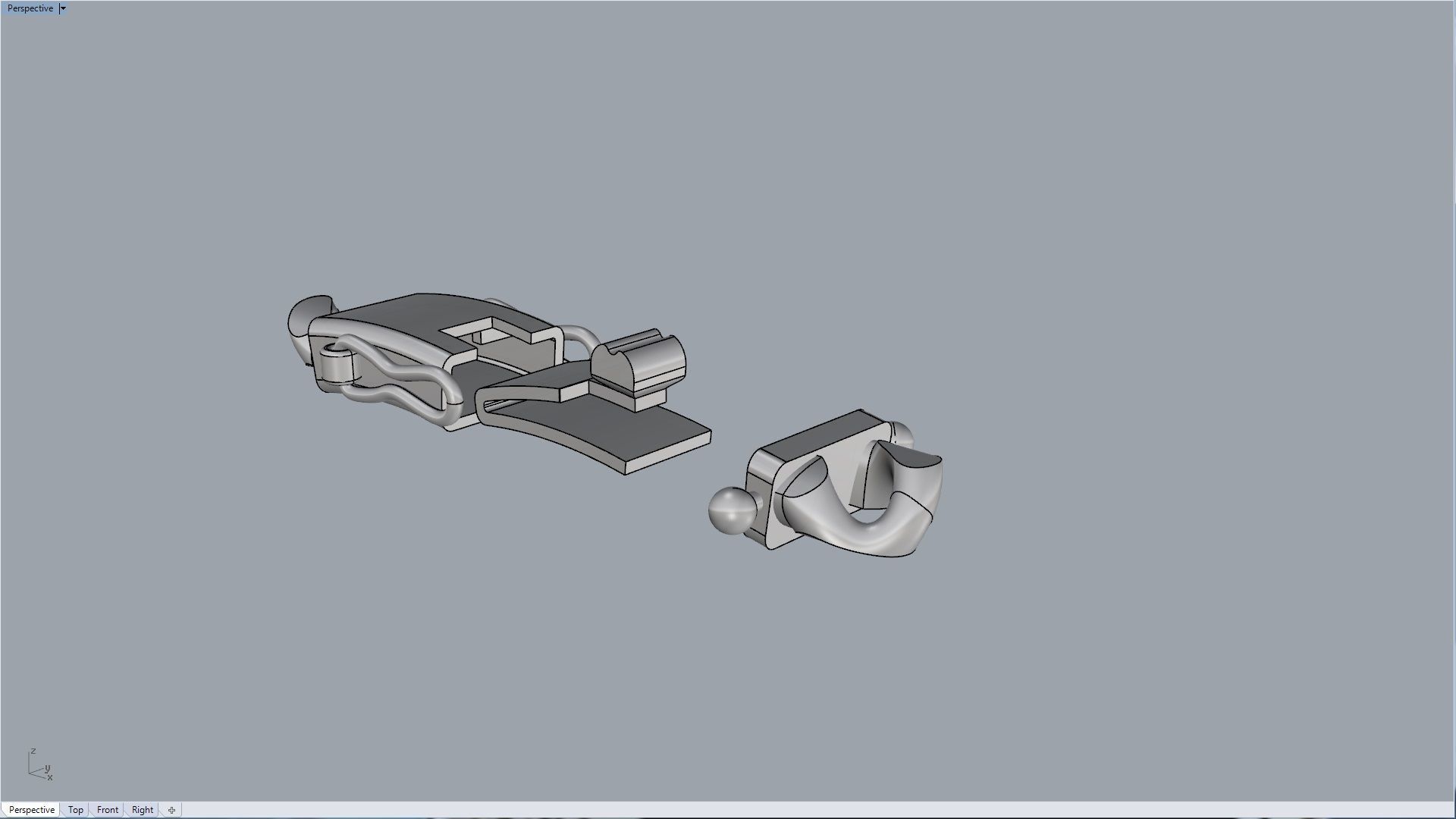 Miami Cuban link Chain Link Bracelet 7mm 3D print model_9