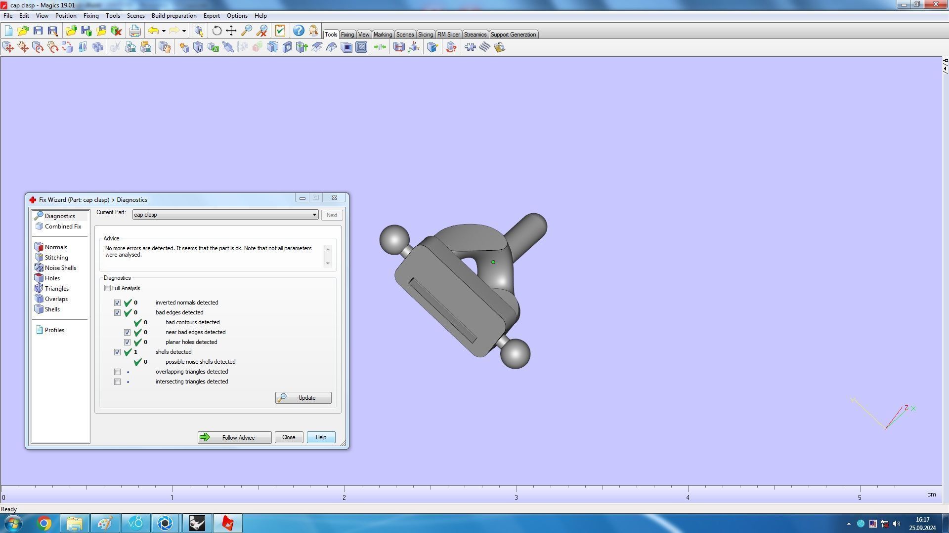 Miami Cuban link Chain Link Bracelet 7mm 3D print model_13