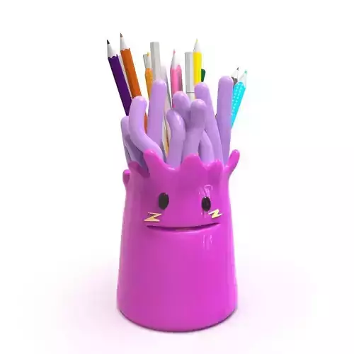 Jelly Skin Pencil Holder 3D print model