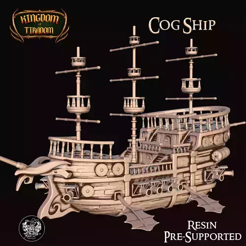 Cog Ship 3D print model