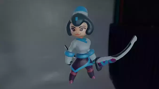 Tiny Female Fantasy Character