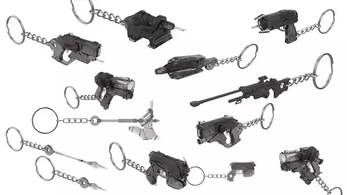 Overwatch Keychains Set part 1 - 15 Printable STL - Personal Use