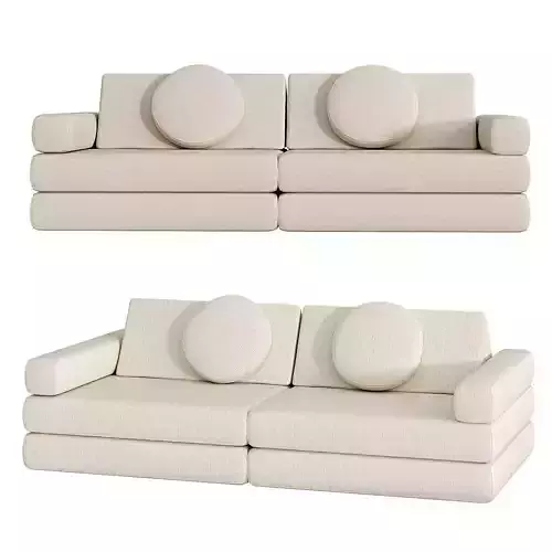 Childrens Play Sofa Transformer Shappy 3D model