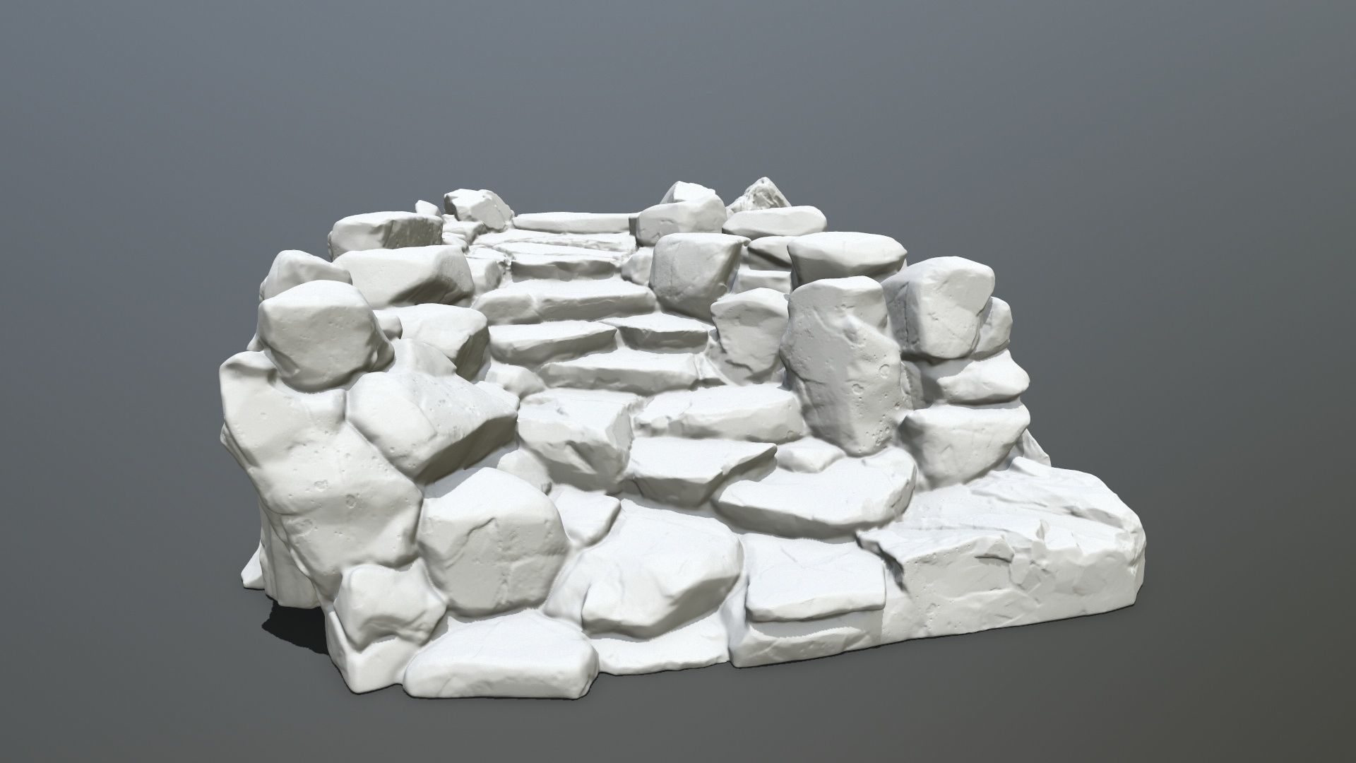 Old Stairs STL 3D print model_1