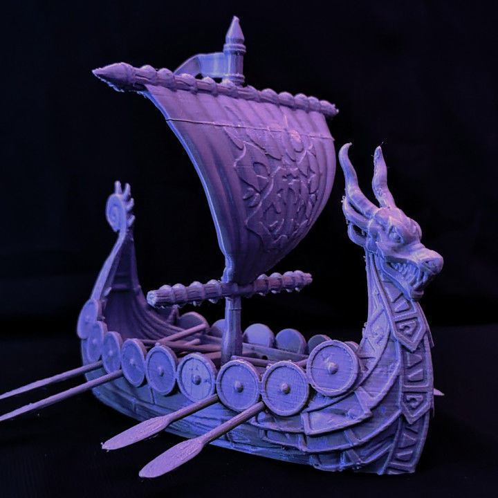Viking Raider Longship 3D print model_2