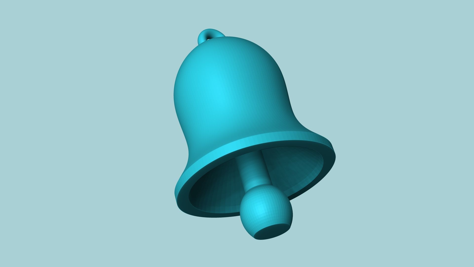 Movable Christmas Bell Keychain - Print in Place - Hidden 3D print model_2