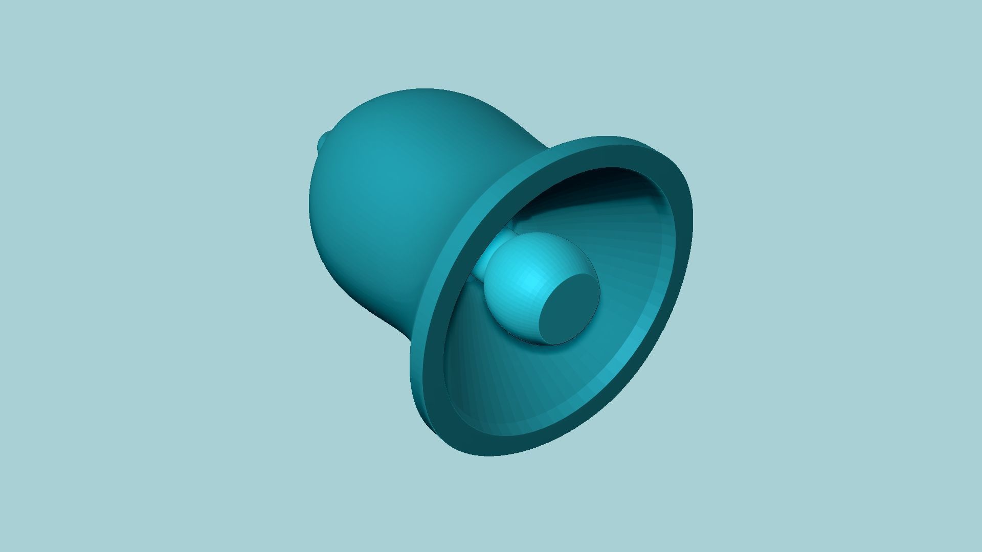 Movable Christmas Bell Keychain - Print in Place - Hidden 3D print model_7