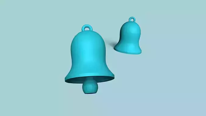 Movable Christmas Bell Keychain - Print in Place - Hidden 3D print model