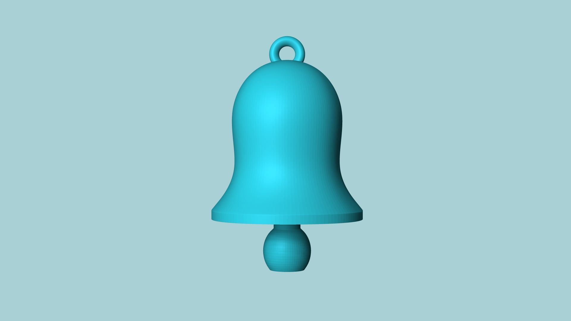 Movable Christmas Bell Keychain - Print in Place - Hidden 3D print model_10