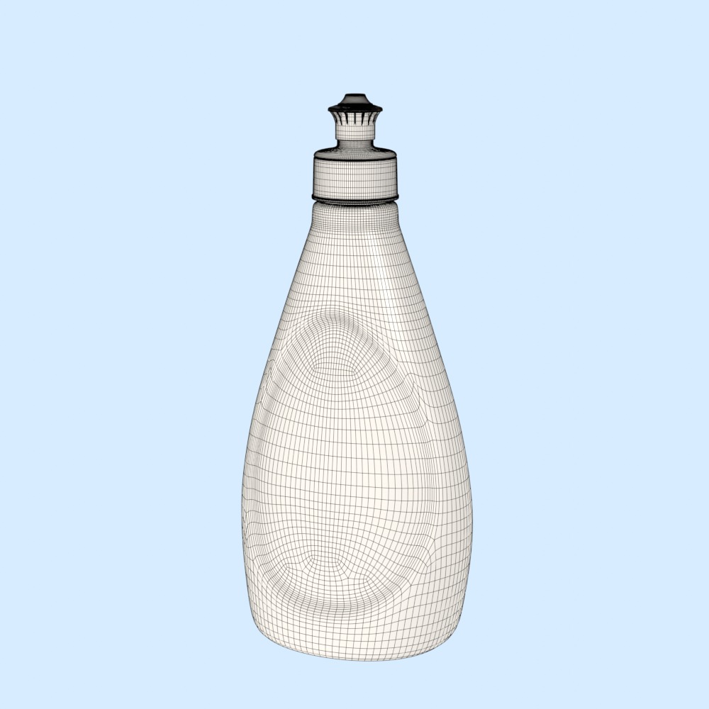 Detergent Bottle Mockup Free low-poly 3D model_6