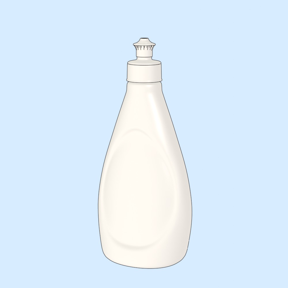 Detergent Bottle Mockup Free low-poly 3D model_5