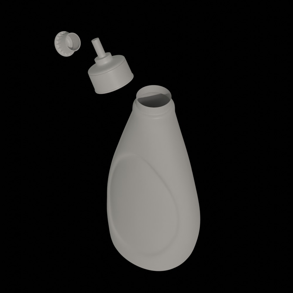 Detergent Bottle Mockup Free low-poly 3D model_3