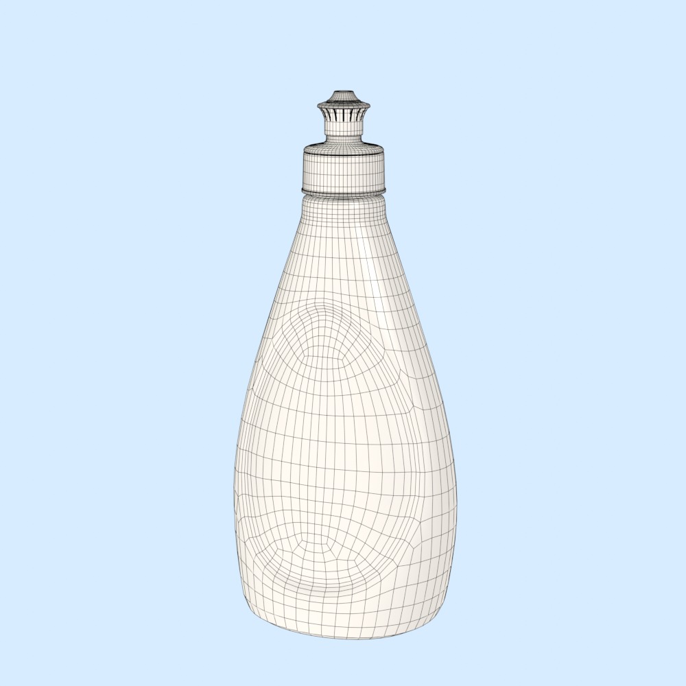 Detergent Bottle Mockup Free low-poly 3D model_7