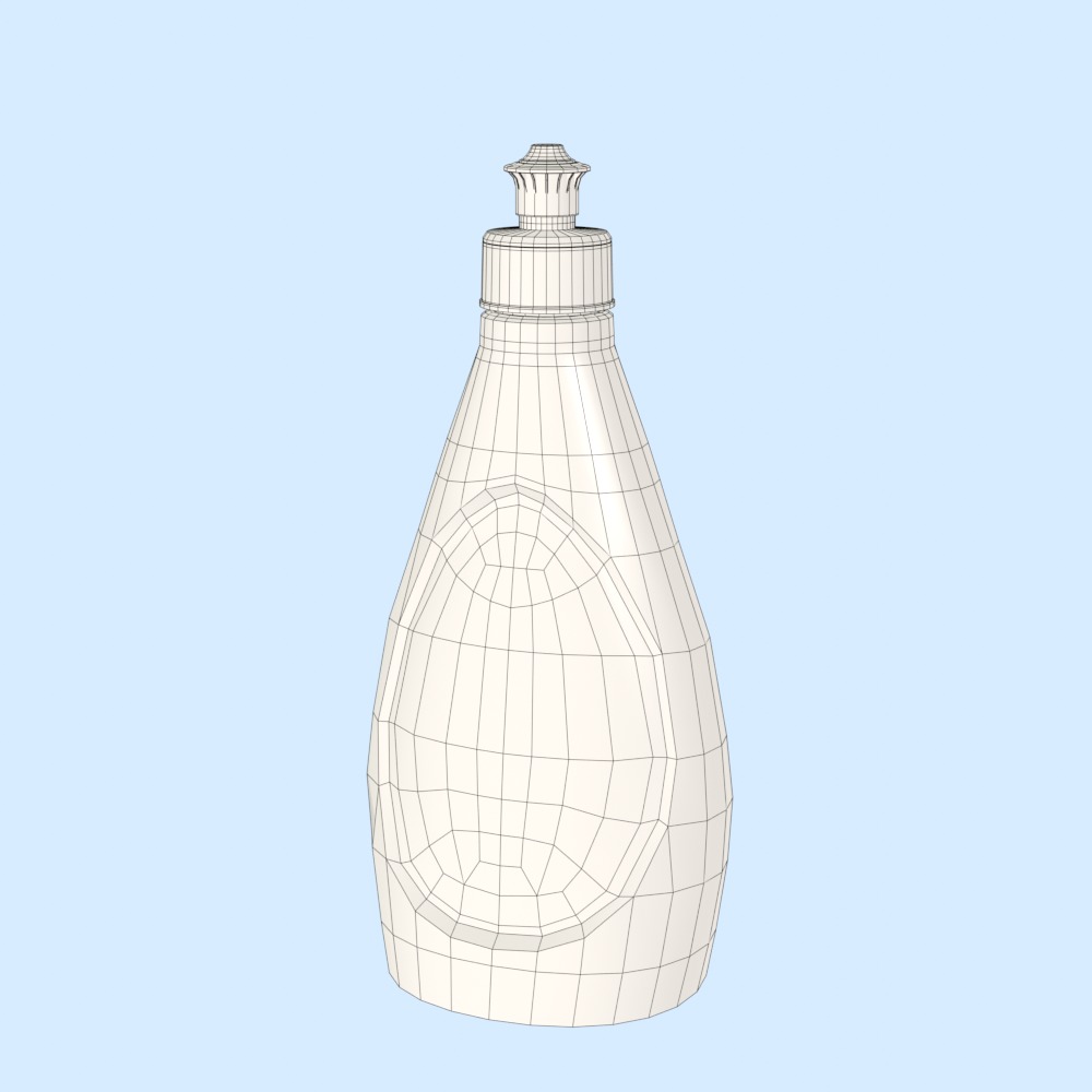 Detergent Bottle Mockup Free low-poly 3D model_8