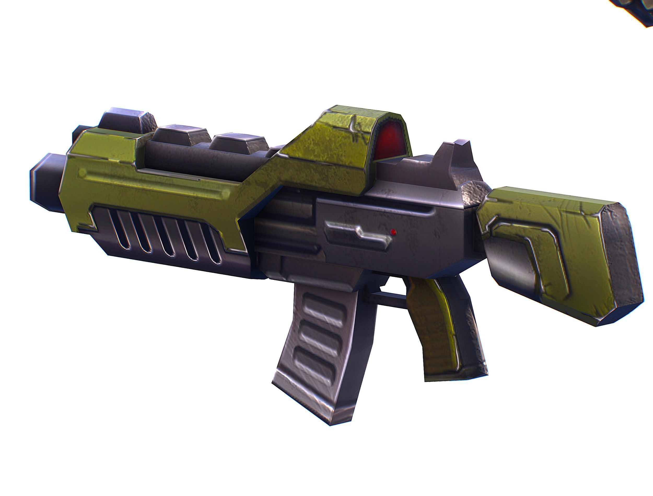 Cartoon Sci-Fi Cyborg Drone Trooper Soldier Low-poly 3D model_34