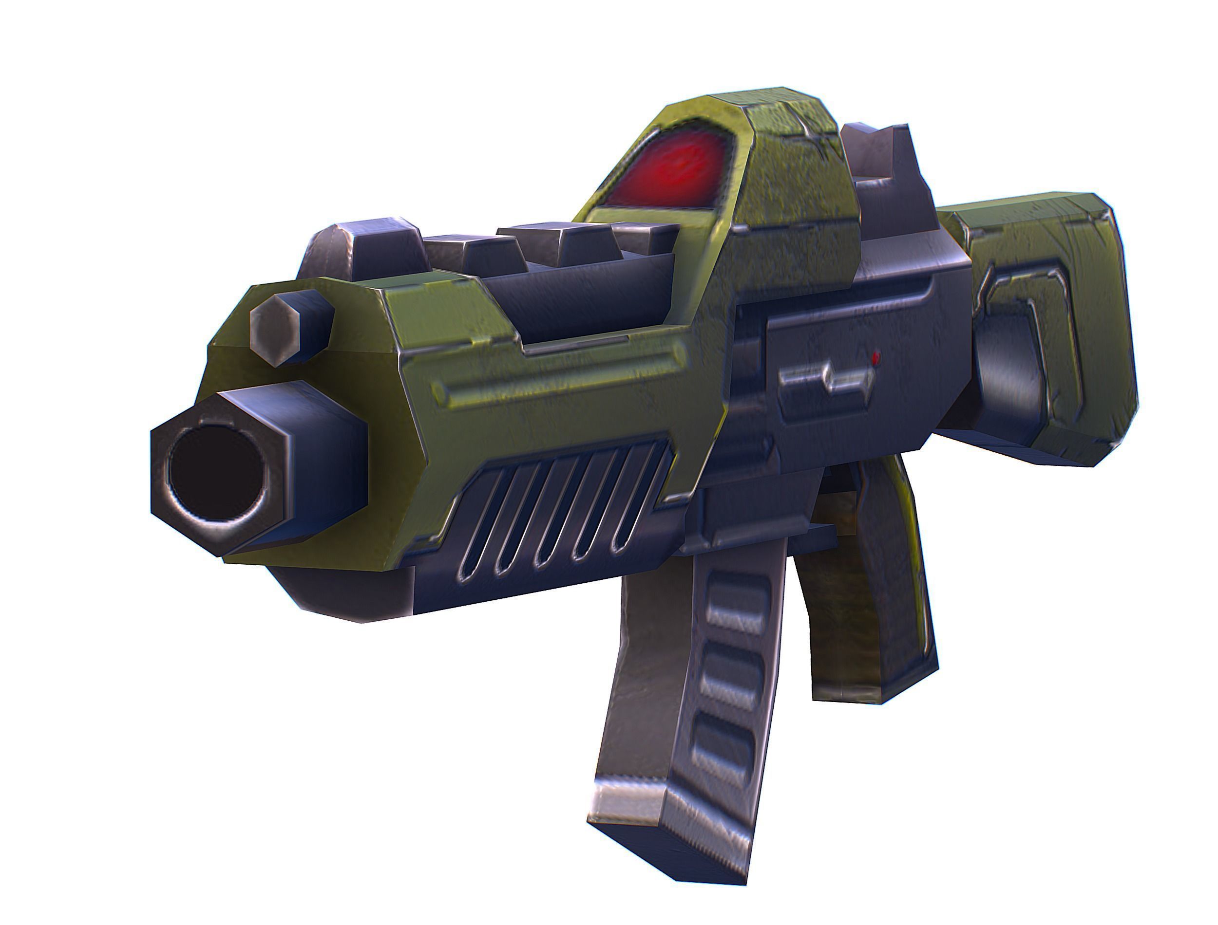 Cartoon Sci-Fi Cyborg Drone Trooper Soldier Low-poly 3D model_33