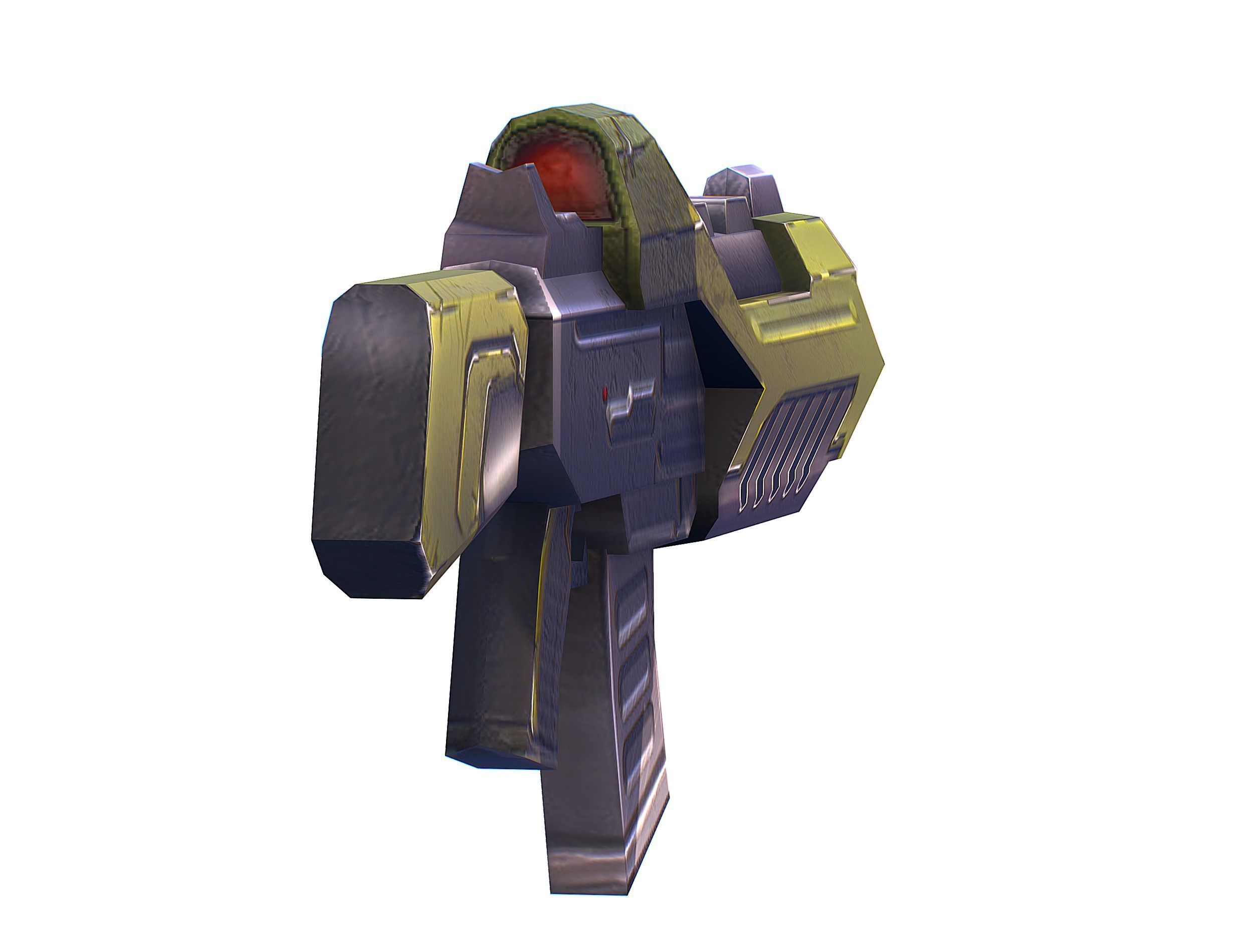 Cartoon Sci-Fi Cyborg Drone Trooper Soldier Low-poly 3D model_37