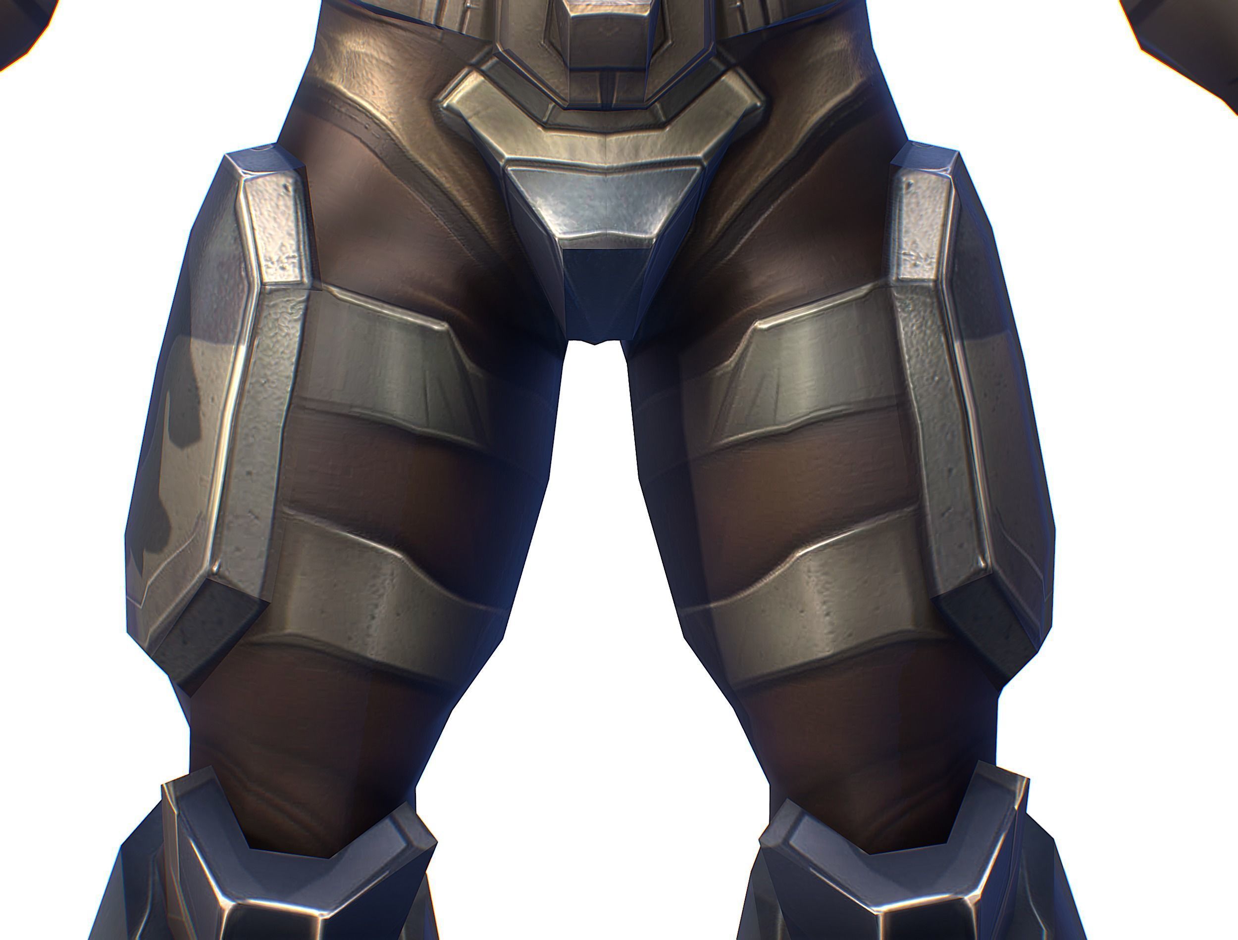 Cartoon Sci-Fi Cyborg Drone Trooper Soldier Low-poly 3D model_17