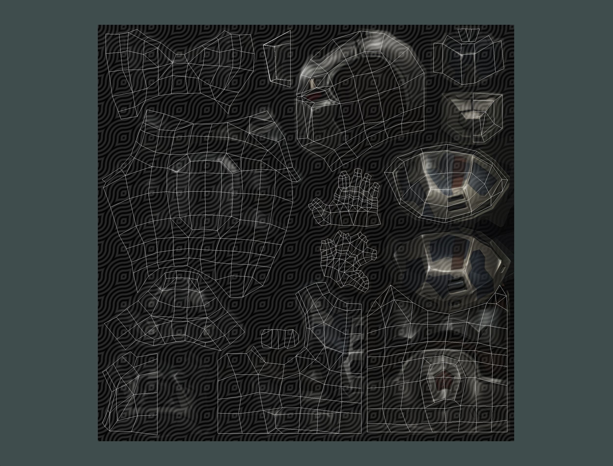 Cartoon Sci-Fi Cyborg Drone Trooper Soldier Low-poly 3D model_48