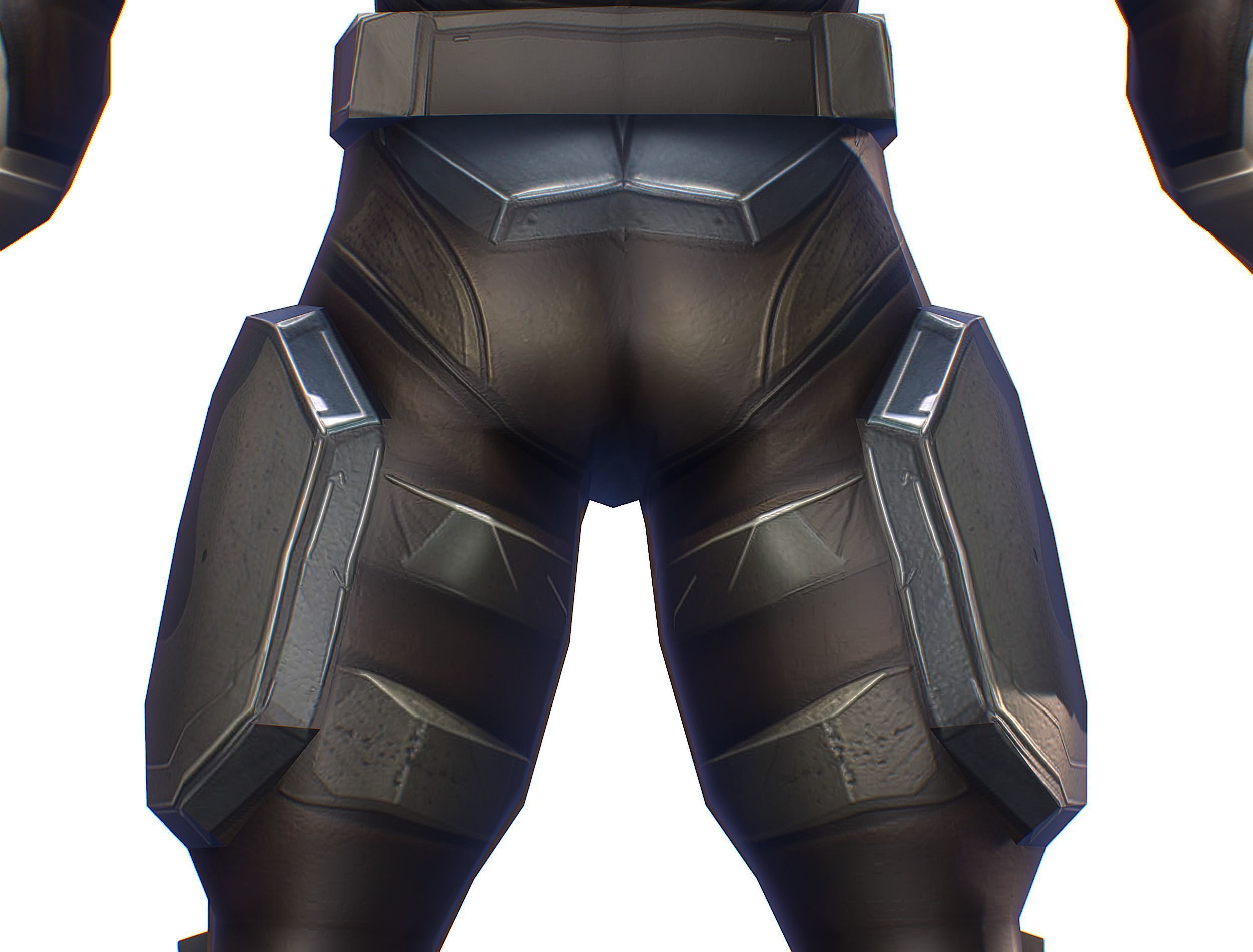 Cartoon Sci-Fi Cyborg Drone Trooper Soldier Low-poly 3D model_23