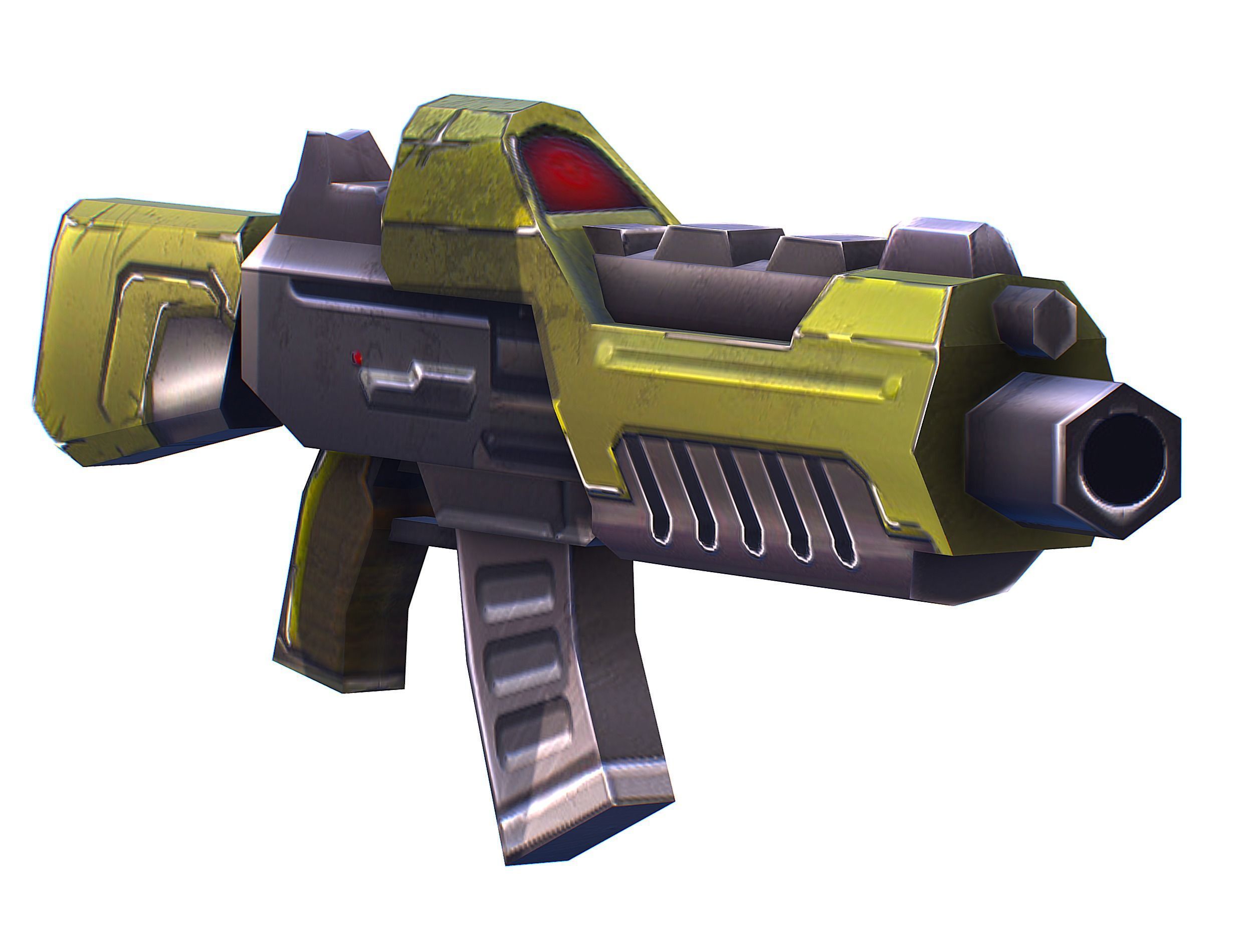 Cartoon Sci-Fi Cyborg Drone Trooper Soldier Low-poly 3D model_39