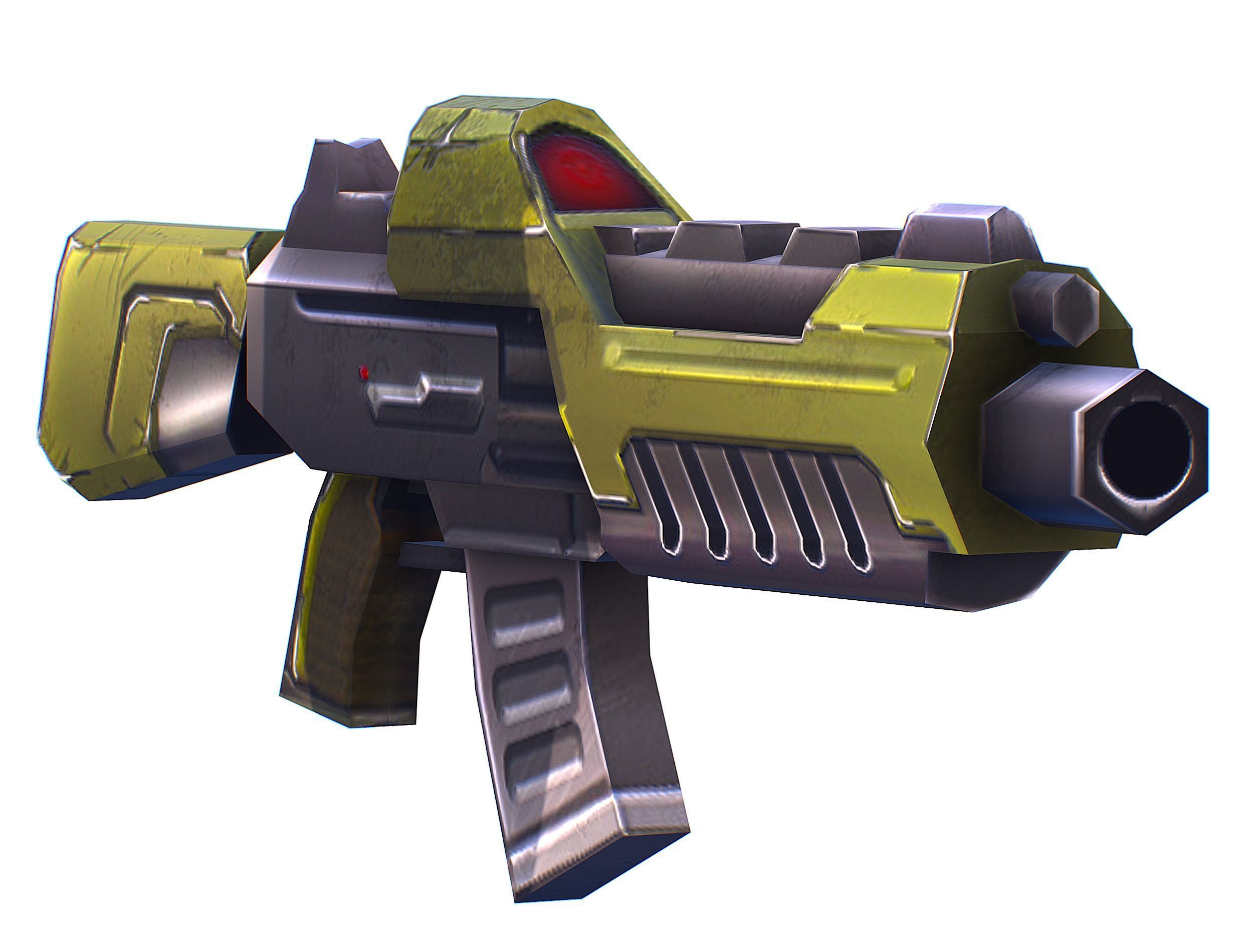 Cartoon Sci-Fi Cyborg Drone Trooper Soldier Low-poly 3D model_29