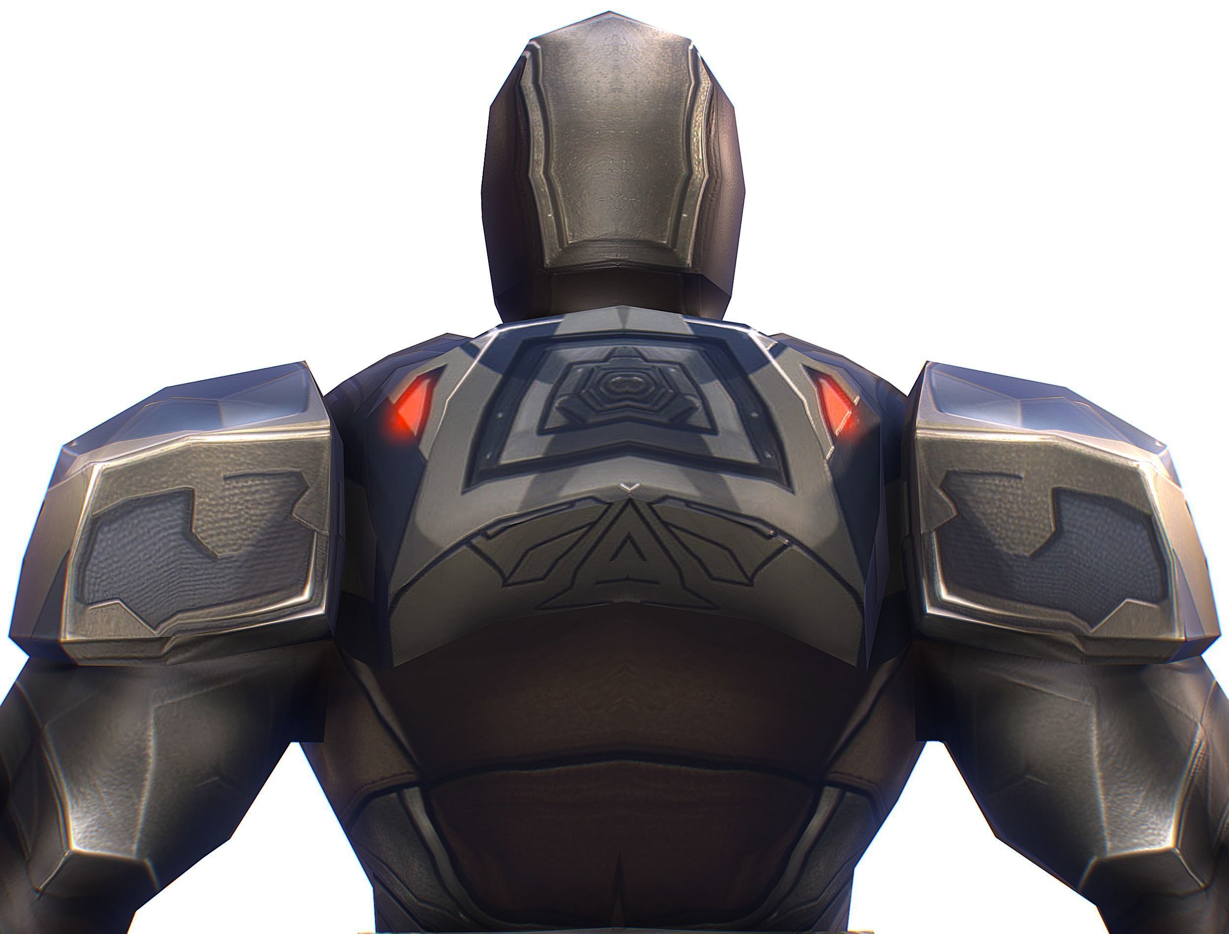 Cartoon Sci-Fi Cyborg Drone Trooper Soldier Low-poly 3D model_19