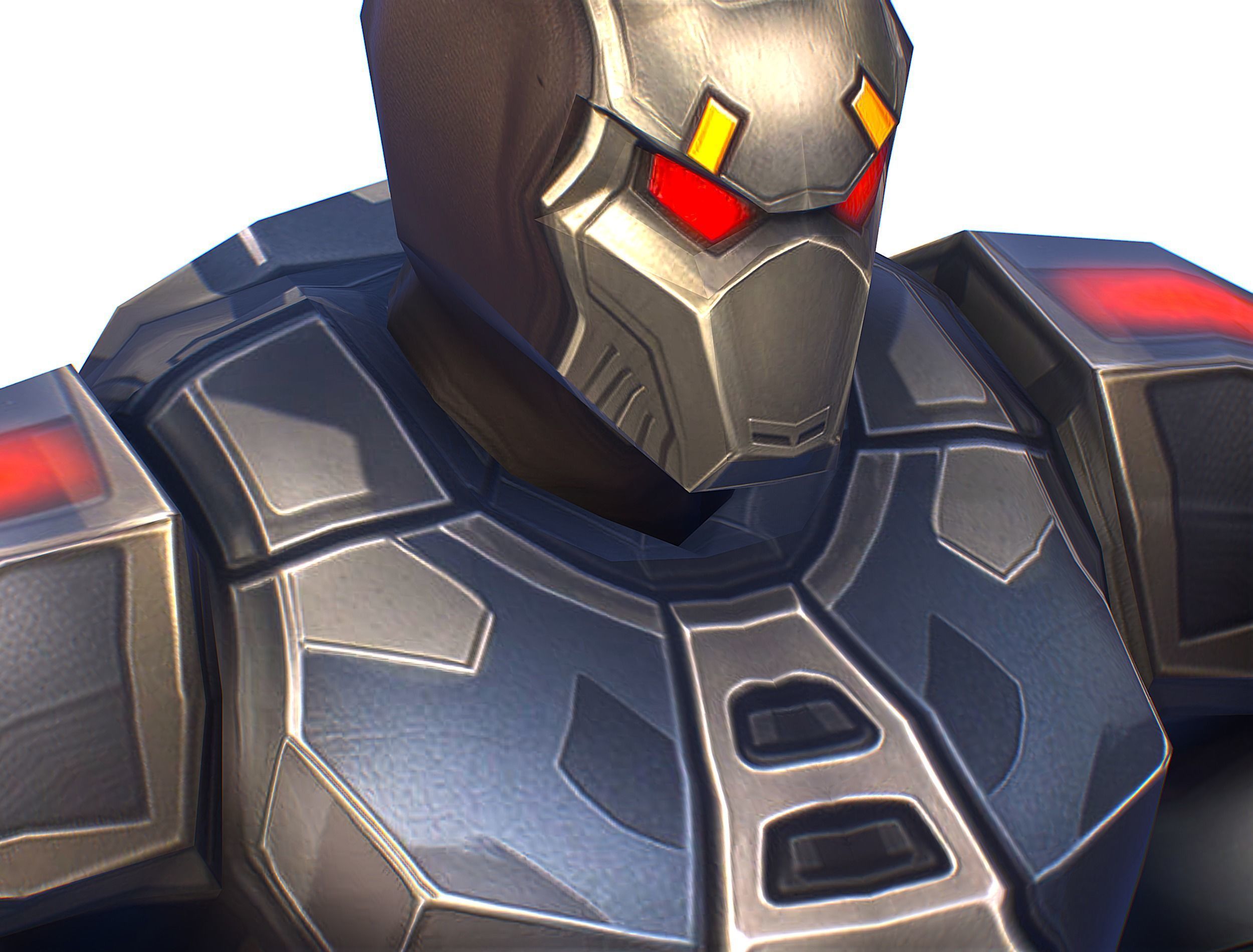 Cartoon Sci-Fi Cyborg Drone Trooper Soldier Low-poly 3D model_28