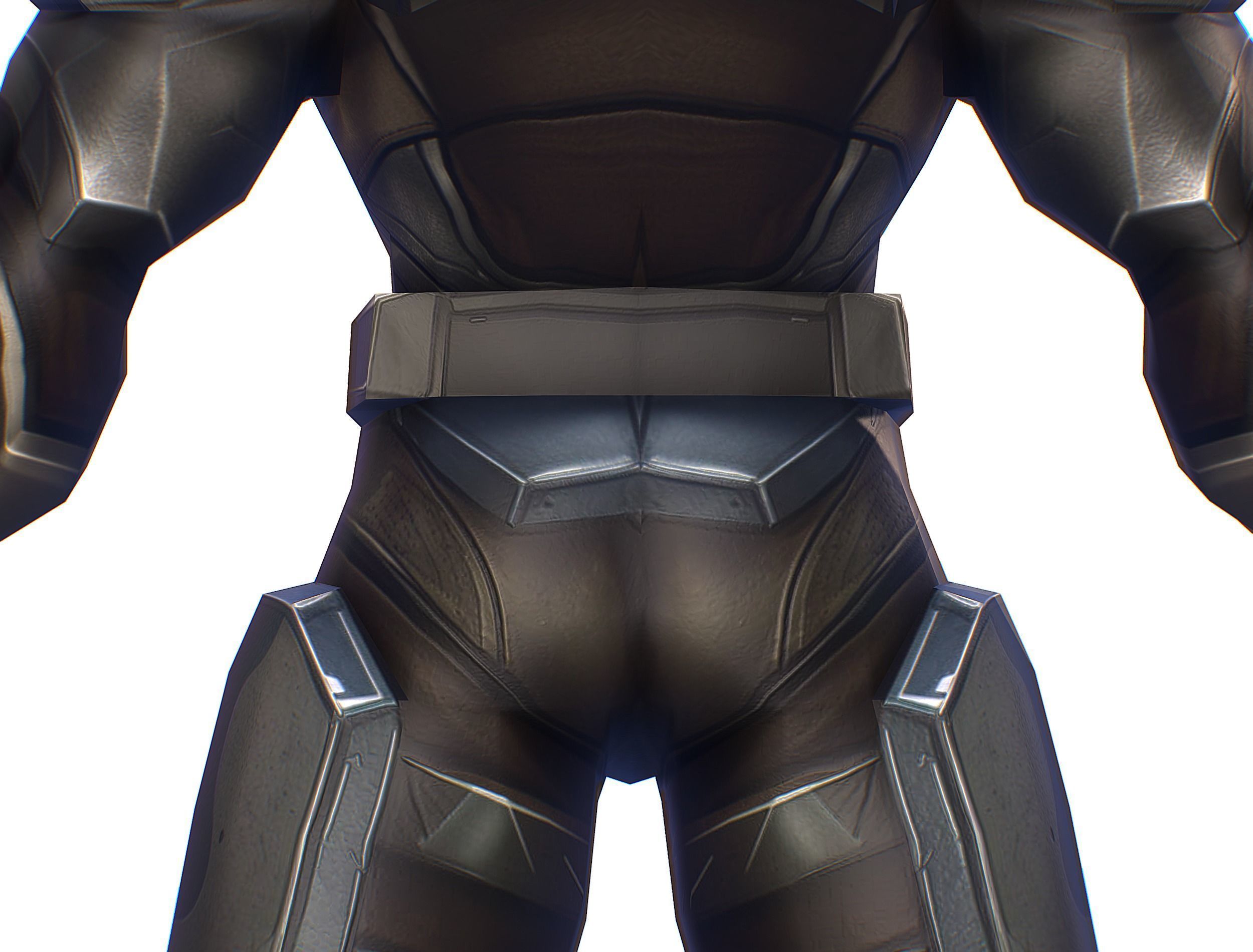 Cartoon Sci-Fi Cyborg Drone Trooper Soldier Low-poly 3D model_20