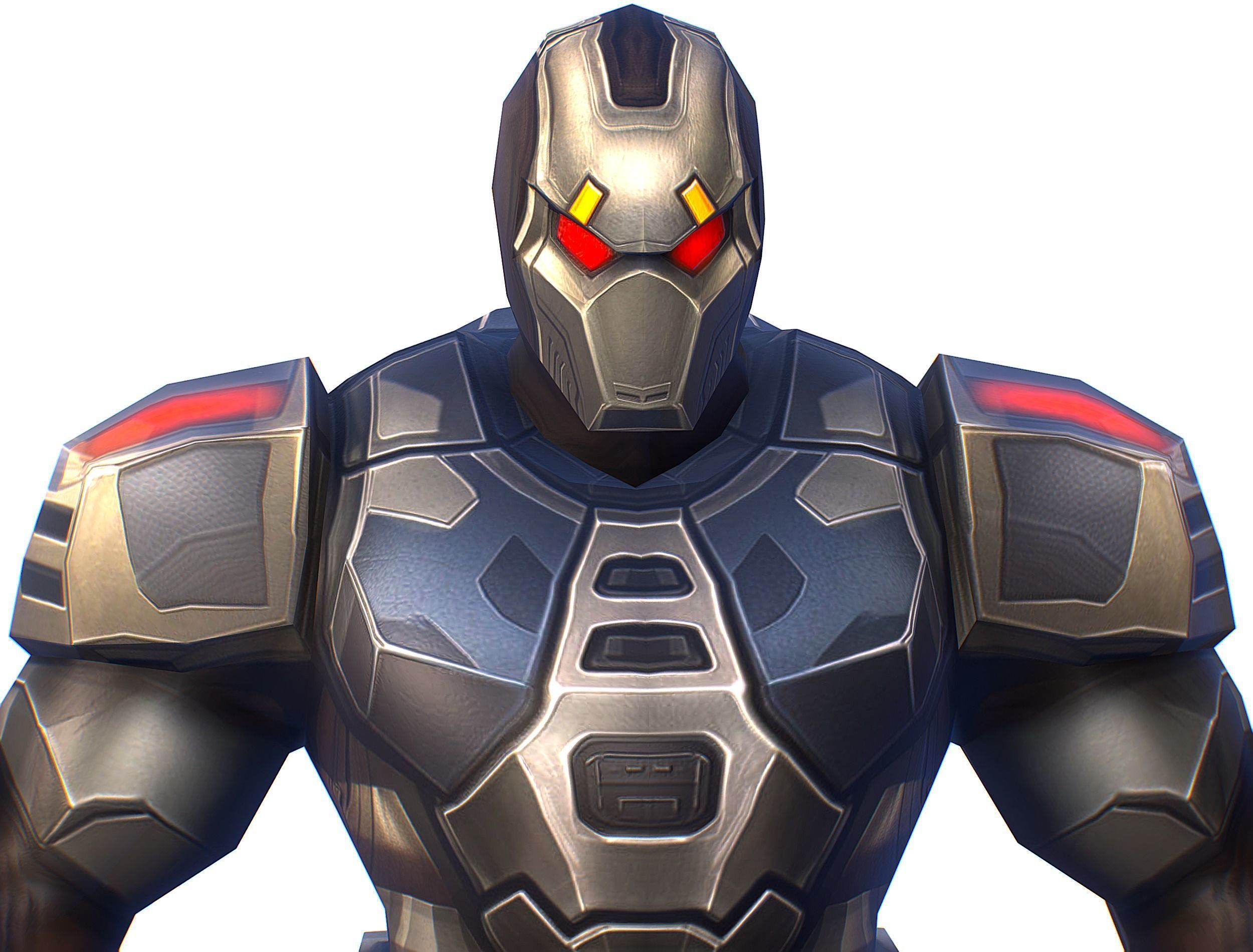 Cartoon Sci-Fi Cyborg Drone Trooper Soldier Low-poly 3D model_13